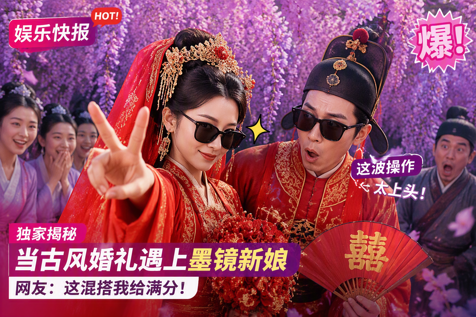 李兰迪何与古装婚礼